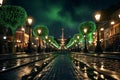 Visualize the nighttime magic of St Patricks Day