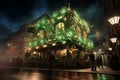 Visualize the nighttime magic of St Patricks Day