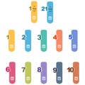 Visualized Numbers infographic template design