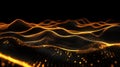 Visualizing Abstract Waves, Golden Particle Flow in Motion