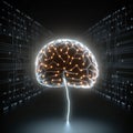 Visualizing Artificial Intelligence Brain\'s Synaptic Activity AI Generated Illustration