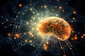 Visualizing Artificial Intelligence Brain\'s Synaptic Activity AI Generated Illustration