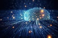 Visualizing Artificial Intelligence Brain\'s Synaptic Activity AI Generated Illustration