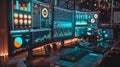 Visualizing Complex Data Multiple Computer Screens Display Diverse Information Royalty Free Stock Photo