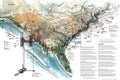 Visualizing the Complex Network of Oil and Gas Pipelines Across a Vast Geographic Area: An Abstract Map Illustrating the