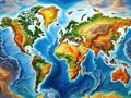 Visualizing Continental Drift Geological Evidence and the History of Plate Tectonics Royalty Free Stock Photo