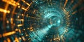 Visualizing Cybersecurity: Holographic Art of a Secure Data Tunnel in a Virtual Private Network