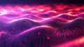Visualizing Data, Abstract Pink Waves of Points
