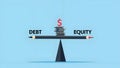 Visualizing Debt and Equity Balance: Conceptual Representation of Financial Stability and Growth
