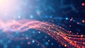 Visualizing the Dynamic Data Flow Through a Modern AI Network A Streamlined Abstract Representation of Data Processing Royalty Free Stock Photo