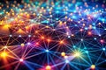 Visualizing the Dynamic Flow of Big Data A 3D Abstract Representation of Network Connections and Data Structures Royalty Free Stock Photo