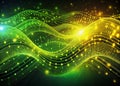 Visualizing the Dynamic Flow of Data Through a Complex Network A Dynamic Abstract Representation of Binary Code Royalty Free Stock Photo