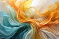 Visualizing the dynamism of life through color patterns, creating an interplay of colors and forms, an oil painting representation