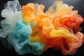 Visualizing the dynamism of life through color patterns, creating an interplay of colors and forms, an oil painting representation