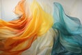 Visualizing the dynamism of life through color patterns, creating an interplay of colors and forms, an oil painting representation