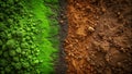 Visualizing Environmental Degradation A Detailed Look at Contaminated Soil Texture Showing the Effects of Pollution on