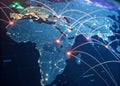 Visualizing the Global Data Network Long Exposure Photography Reveals Advanced Digital Mapping Technology