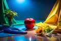 Visualizing Light Reflection and Absorption Colorful Objects Showcase Optical Principles in Physics Experiment