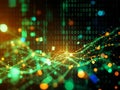 Visualizing Massive Data Transfer Across the Internet A Binary Code Representation of Network Connectivity Royalty Free Stock Photo