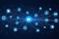 Visualizing Network Slicing - Advanced Data Transmission Technology Illustration