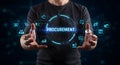 Procurement process management system and supply chain optimization technology solution tool Royalty Free Stock Photo