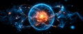 Visualizing quantum concepts of superposition and entanglement with a glowing sphere