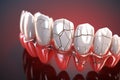 Visualizing tooth disease 3D render reveals a cracked dental condition