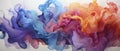 Watercolour Whispers: Expressive Abstract Brush Strokes in Motion. Generative AI