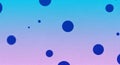 Blue Circles on a Textured Gradient Background of Blue and Pink abstract dots Royalty Free Stock Photo