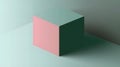 Abstract Pastel Cube 3D Render Minimalist Good Resolution Stock Photo Royalty Free Stock Photo