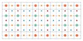 Colorful Abstract Pattern with Circles and Grid Lines Royalty Free Stock Photo