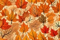 Abstract Autumnal Leaves Background