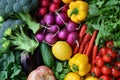 visually appealing composition of a colorful assortment of vegetables Royalty Free Stock Photo