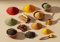 A visually appealing composition typical of a culinary or spice Royalty Free Stock Photo
