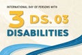 International Day of Persons with Disabilities - Graphic Design Royalty Free Stock Photo