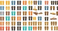 Vibrant Assortment of Colorful Flip-Flops Royalty Free Stock Photo