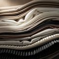Visually appealing pattern highlighting the diversity of fabric materials Royalty Free Stock Photo
