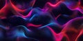 A visually dynamic abstract background featuring cascading waves of luminous binary code, softly Royalty Free Stock Photo