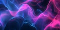 A visually dynamic abstract background featuring endless waves of flowing neon plasma, softly