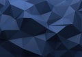Abstract geometric pattern with varying shades of deep blue and dark navy tones Royalty Free Stock Photo