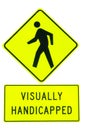 Visually Handicapped Sign Royalty Free Stock Photo
