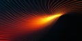 A visually immersive abstract background with pulsating radial light waves, emanating from a glowing