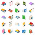 Visually impaired icons set, isometric style