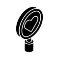 Visually perfect icon of love search in trendy style, vector of finding love Royalty Free Stock Photo