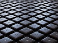 Abstract Dark Tech Grid Pattern Royalty Free Stock Photo