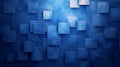 Abstract Blue Geometric Background with Overlapping Squares Royalty Free Stock Photo