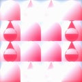 Abstract Geometric Pattern in Pink and White Royalty Free Stock Photo
