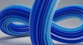 Abstract Blue Infinity Loop Royalty Free Stock Photo