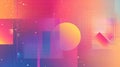 Ã¿Ã¾Vibrant Geometry. Abstract gradient with geometric shapes and patterns concept Royalty Free Stock Photo