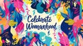 Artistic Banner Celebrating Femininity and Womanhood